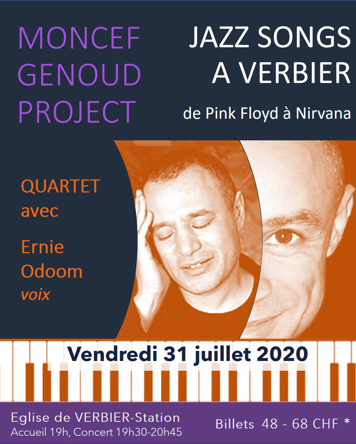 Flyer Concert Jazz, Verbier 31.7.20