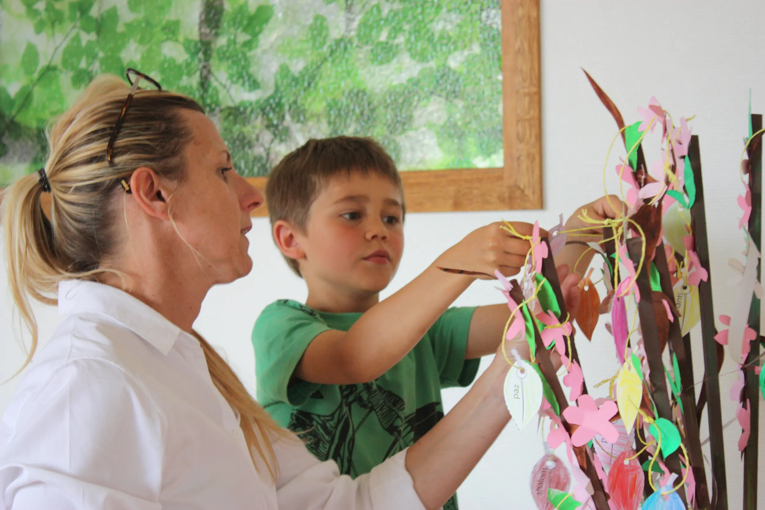 Travail collaboratif en classe sur la base de Grandir en paix