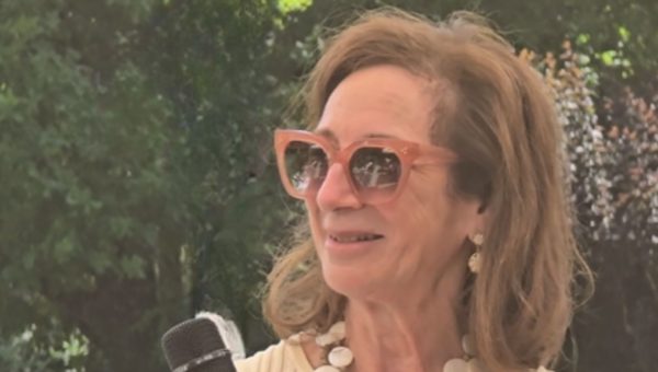 Speaking at a public event