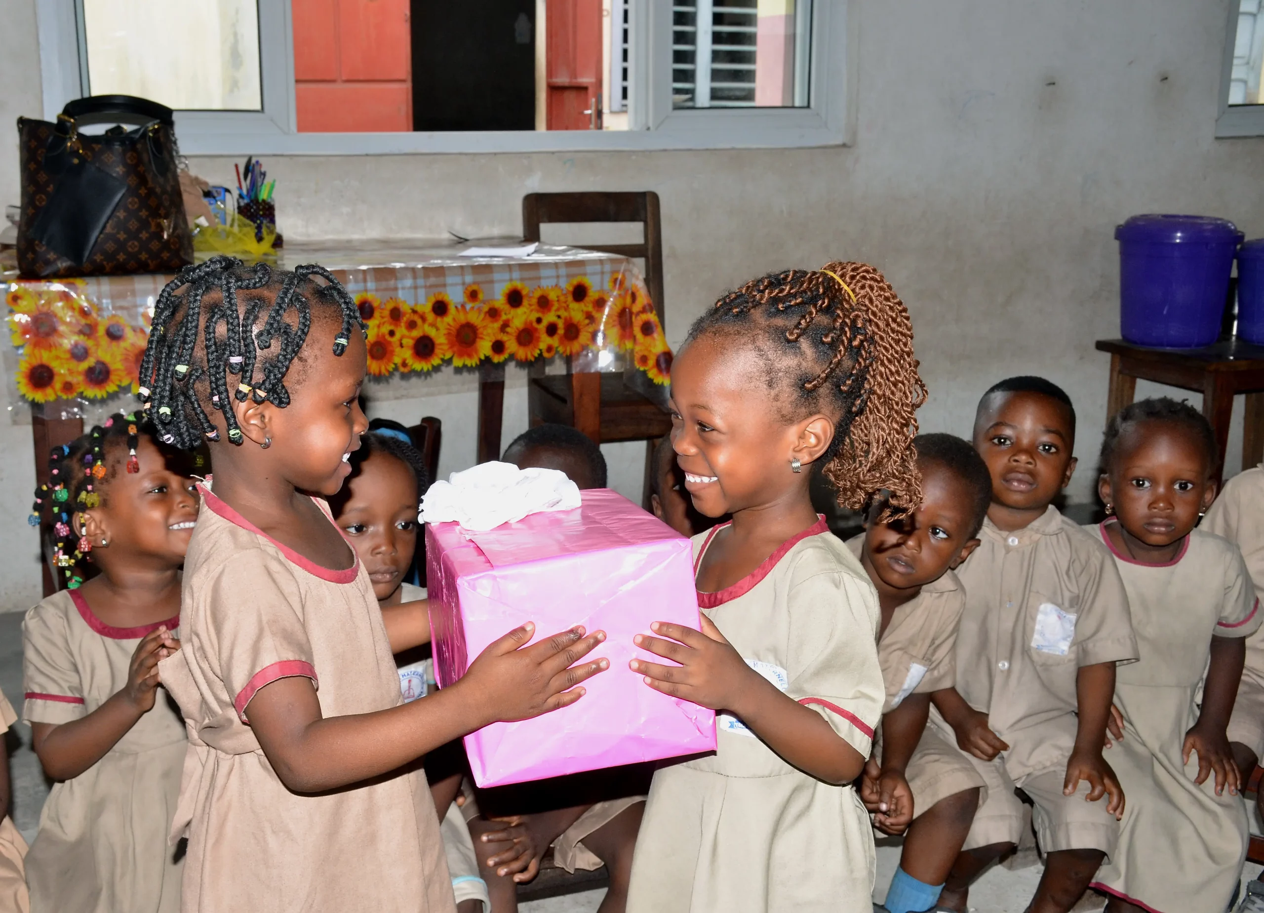 Activités Graines de Paix au sein d'une classe au Bénin