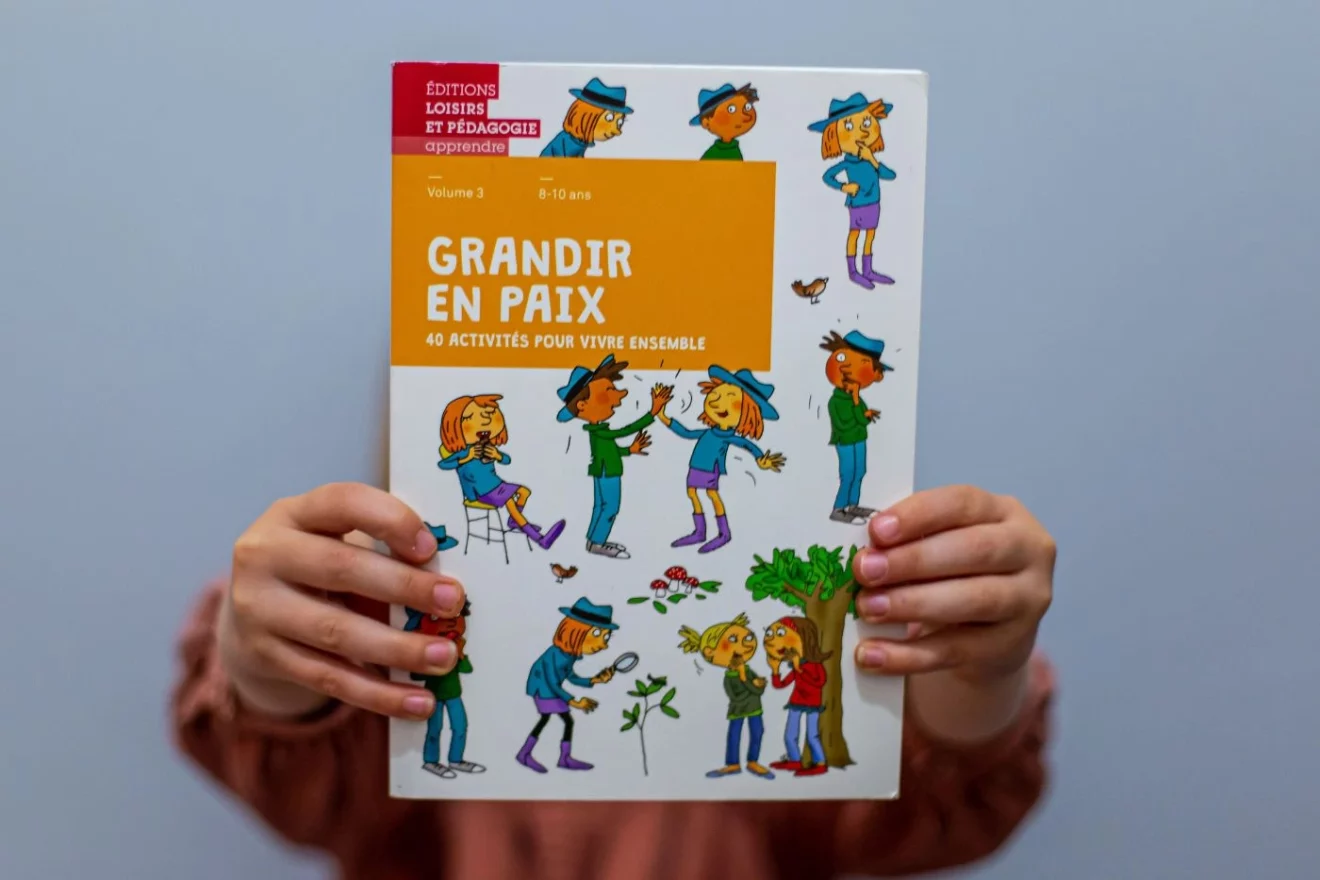 Growing up in Peace" educational workbook for primary schools