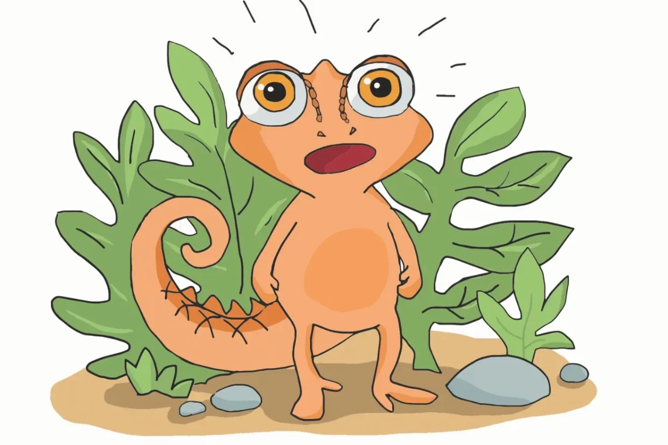 Leon, a character in the educational exhibition on emotions