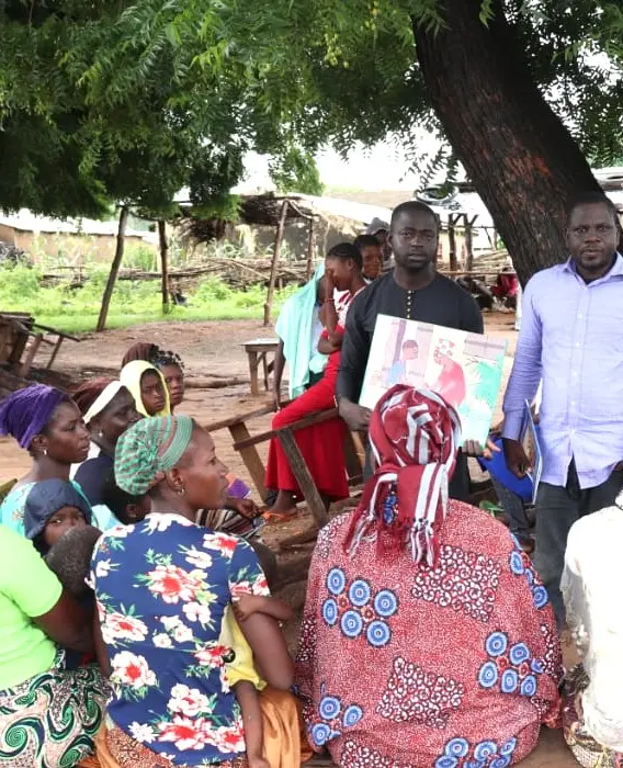 Community training in Benin
