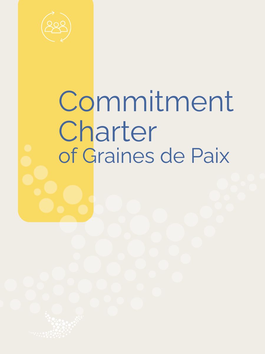 Cover of commitment charter of Graines de Paix