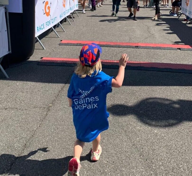 A Graines de Paix mini runner for RACE FOR GIFT 2026